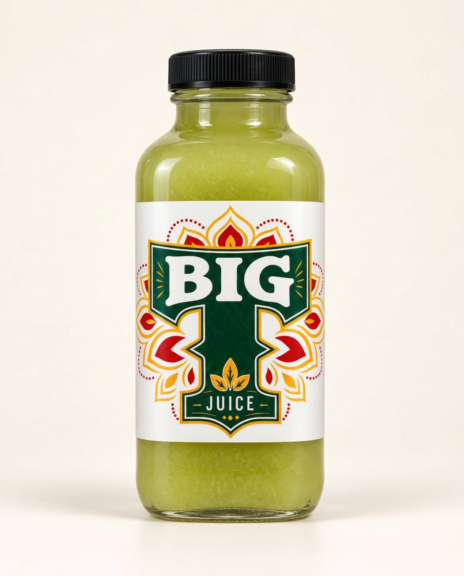 Straight Celery BIG T Juice product bottle
